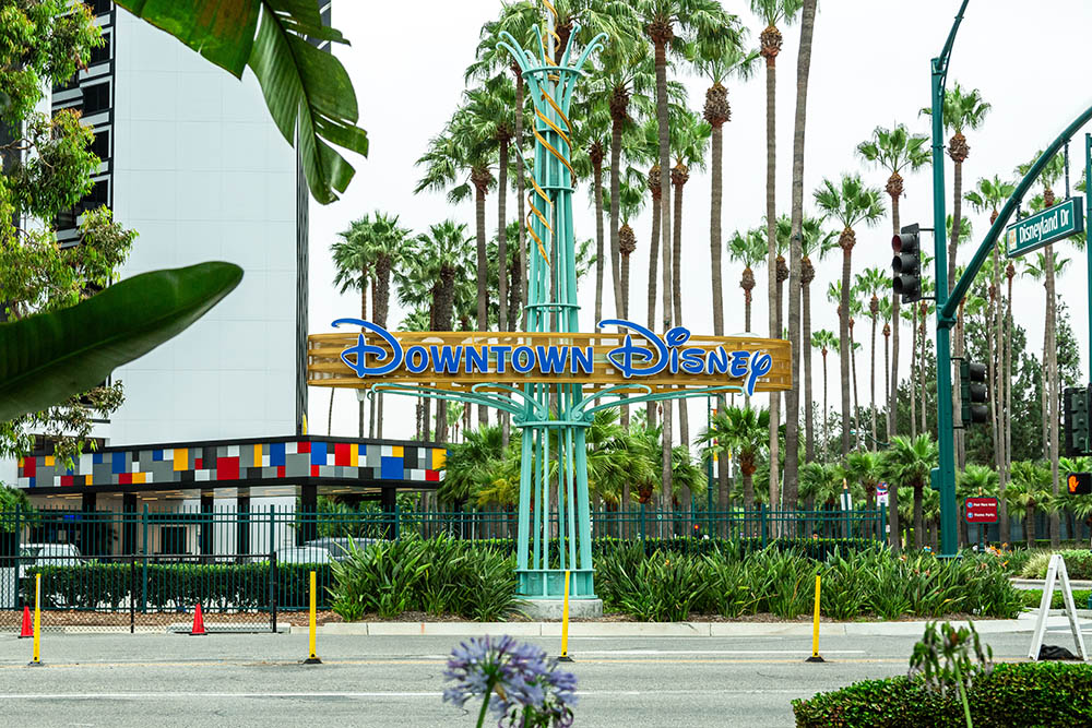 outside disneyland resort in anaheim, california