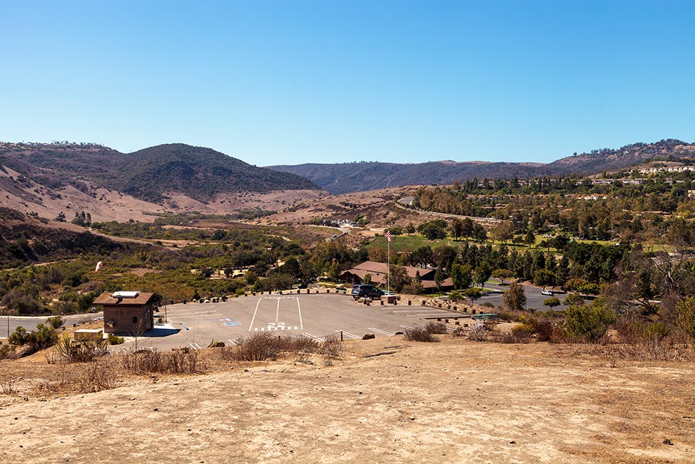 aliso viejo wilderness park view from the top hill in aliso viejo