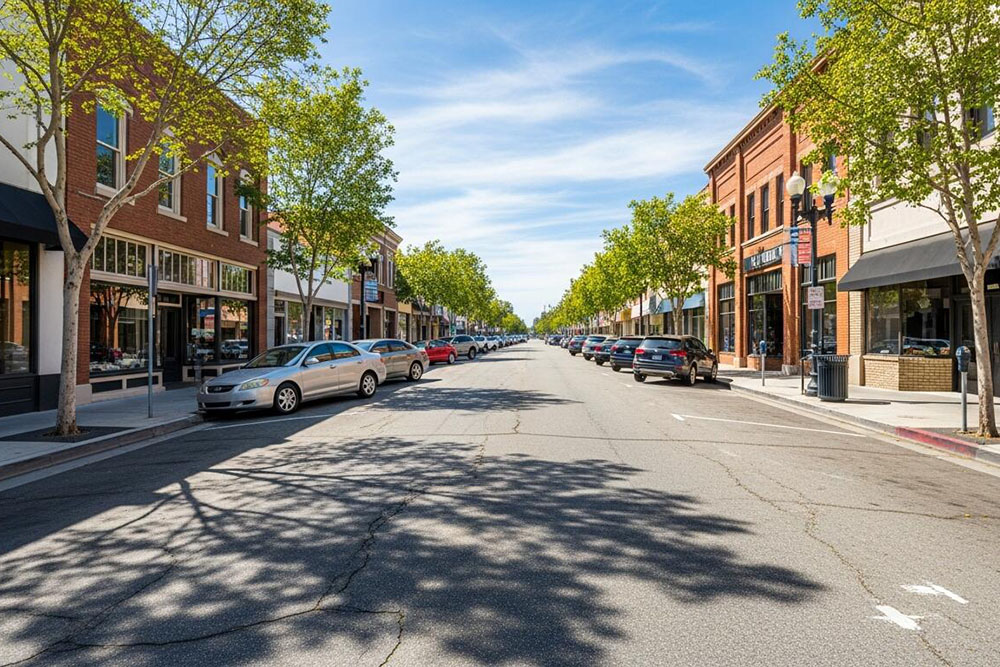 downtown la habra in california