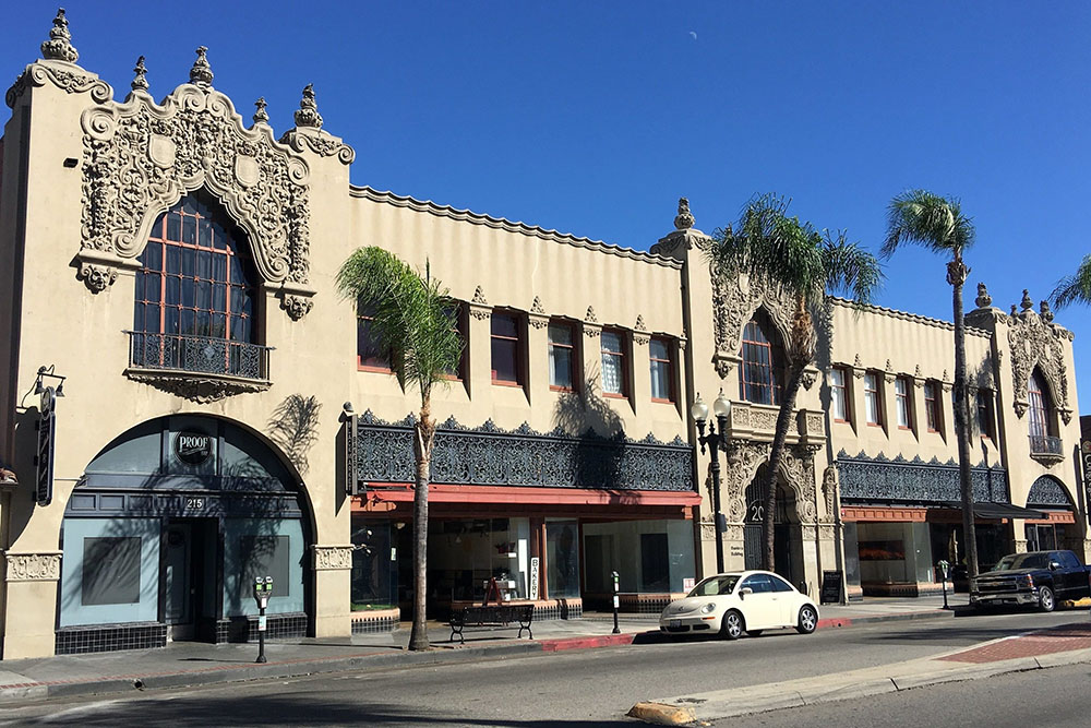 central business corridor in santa ana california