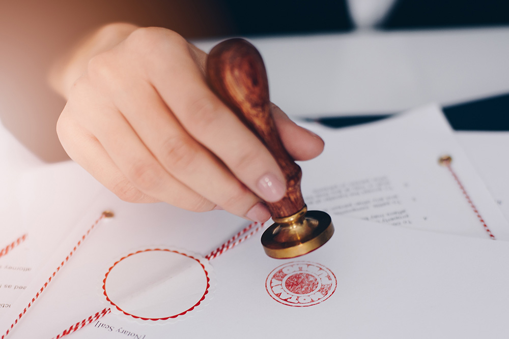 notary public authorizing document